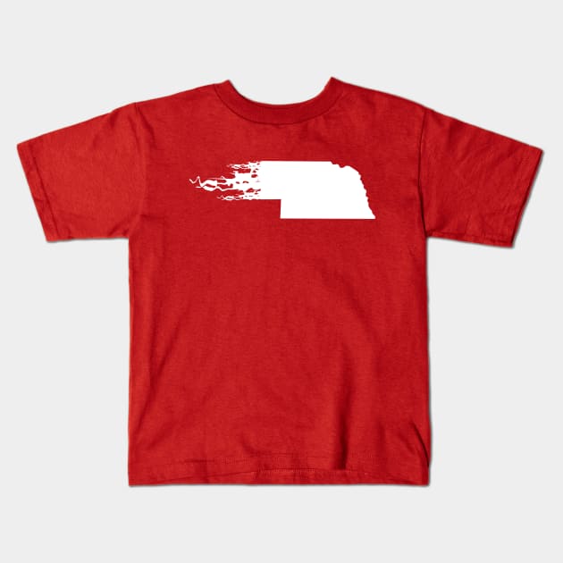 Nebraska Kids T-Shirt by BigBridgeStudios